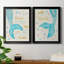 «Mermaid Dream», ensemble de 2 encadrements d'art textuel sur toile-343053022-343053023