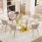Elegant Rectangle Glass Dinning Table Set for 4-6-1004885544-1004885558-1004885557