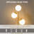 Sleek Modern 3-Light Floor Lamp With Globe Shades, Ideal For Living Room And Bedroom, Easy To Use And Stylish