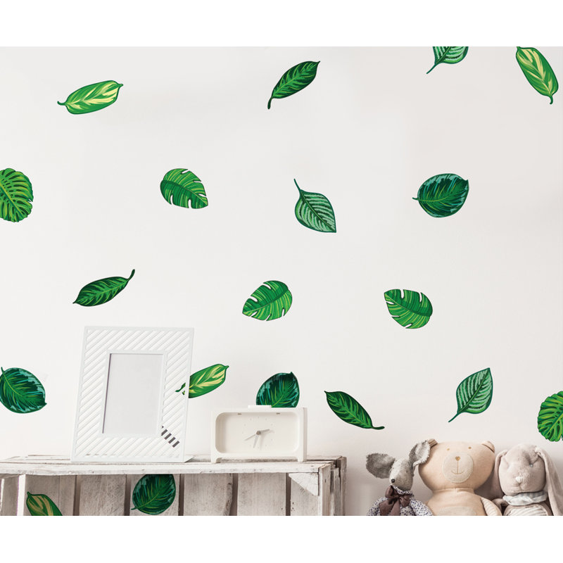 Décalcomanie murale feuilles de plantes tropicales