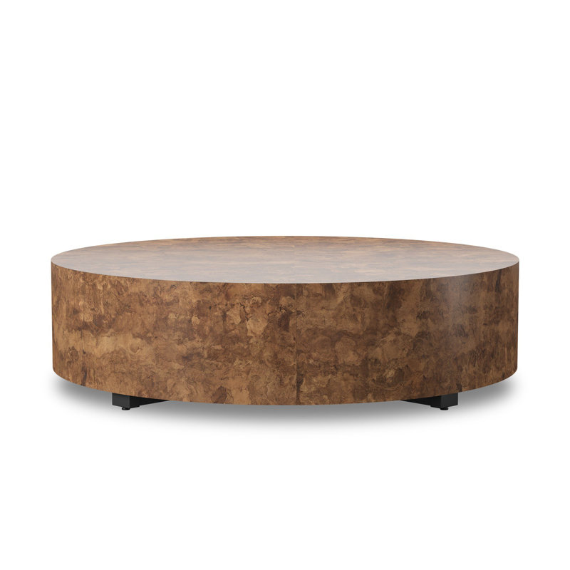 Hudson Coffee Table, Dark Bark Paper, Dark Bark Paper