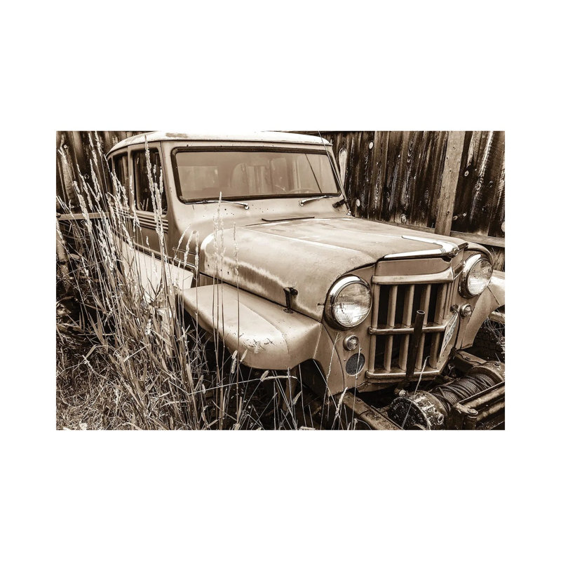 Willys In Sepia by Heidi Bannon - Wrapped Canvas Print, 66.04 cm H x 45.72 cm W x 3.175 cm D