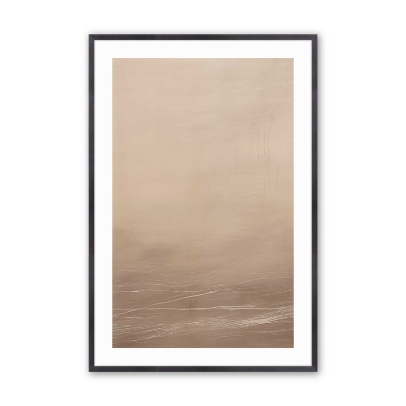 Silky Sandrifts v1, H 14 po x l 11 po x P 1,25 po, Cadre photo en zinc patiné