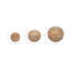 Davy Set of 3 Decorative Orbs - Contemporary Rustic Brown Wooden Round Orb Decor - Home or Office Table Accent Decoration - Home Gift Idea