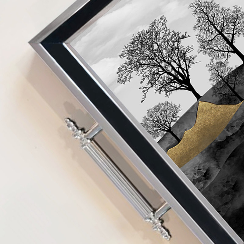 Élégant plateau en verre de 19,7 po x 11,4 po x 1,4 po | Fabrication 100% verre durable | Facile à nettoyer avec un chiffon humide | Idéal pour le service, la présentation décorative et l'organisation | Ajout élégant à la décoration intérieure