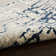 Tapis abstrait bleu marine / gris