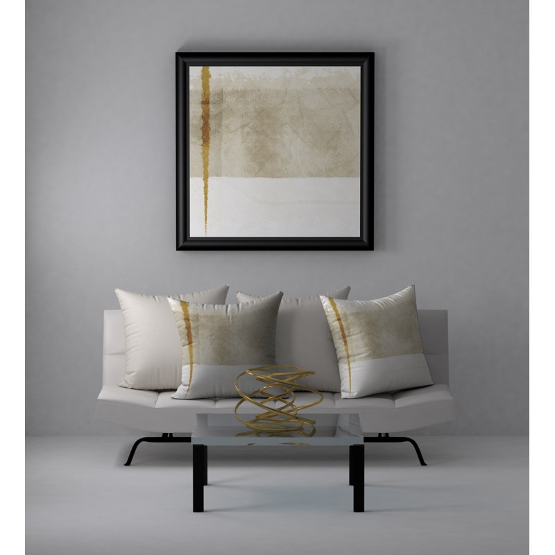 Coussin décoratif Rafraîchissant Ravissant, 18 po x 18 po, Blanc abstrait 3