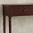 Double-Drawer Dark Cherry Wood Console Table
