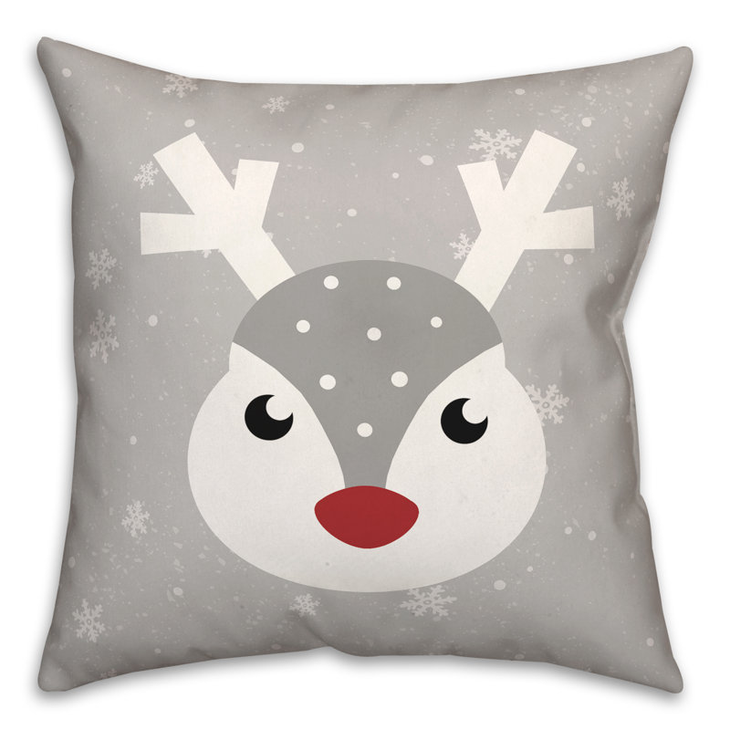  Deer Square Throw Cushion