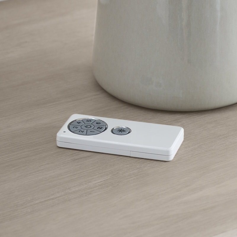 56'' Cirque LED Standard Ceiling Fan with Remote Control and Light Kit Included, Matte White