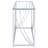 Merkle 42.25'' Glass Top Console Table