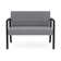 Waterfall Waiting Reception Loveseat Metal Frame