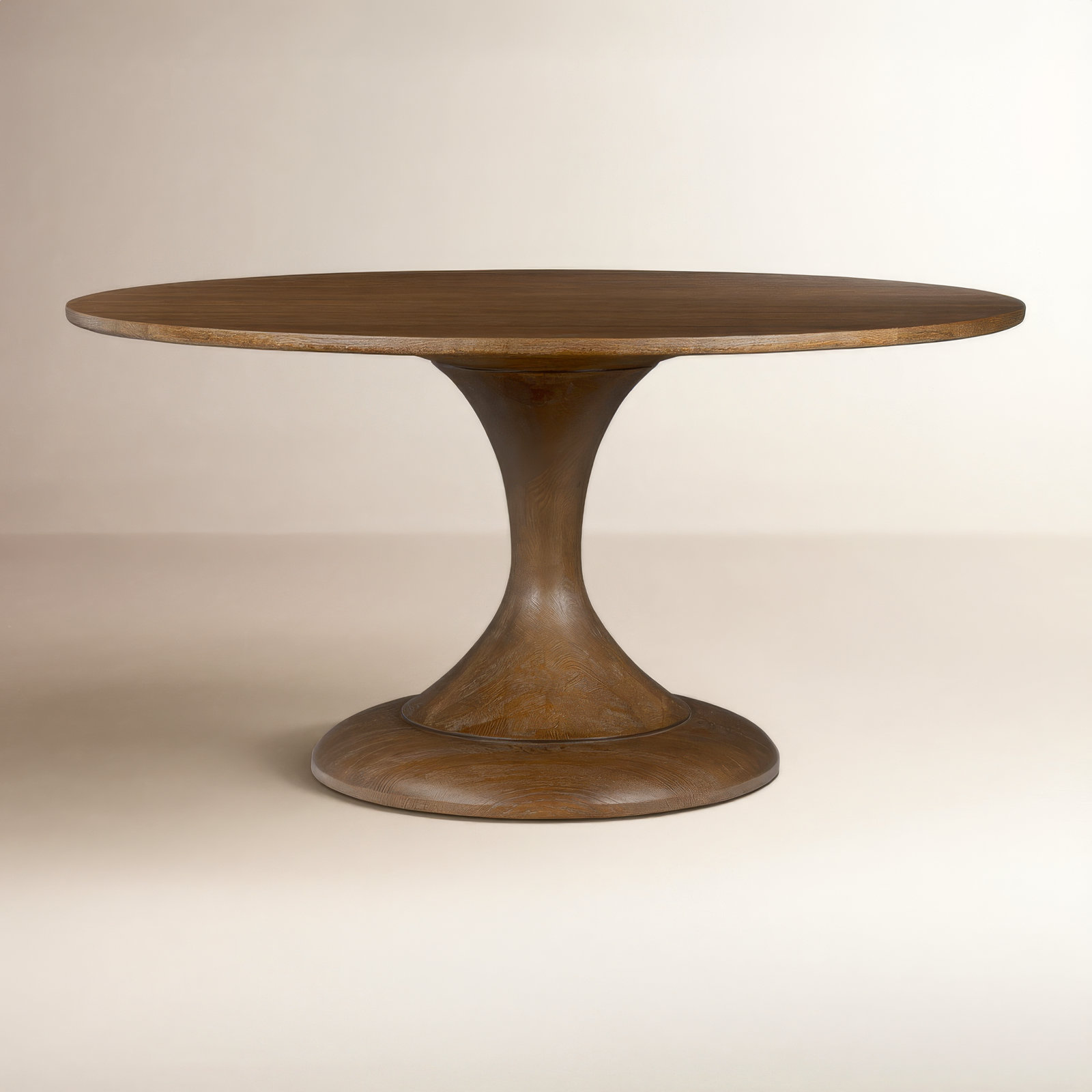 Eastman Dining Table -Light Weathered Oak, 30" H x 60" W x 60" D, Sienna Oak
