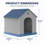 Niche pour chien en plastique toutes saisons-1673627379