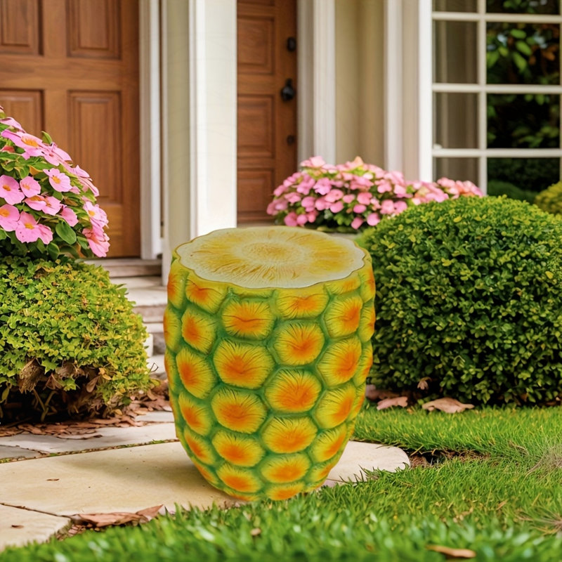 Table d'appoint ananas en résine