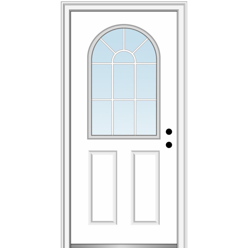 81.75'' Steel Front Entry Doors, Left Hand/Inswing, 81.75" H x 32" W x 4.56" D