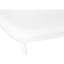 Chaise de bureau debout en similicuir blanc, ergonomique pour les sessions de travail soutenues, aspect de bureau moderne et fabrication en métal robuste