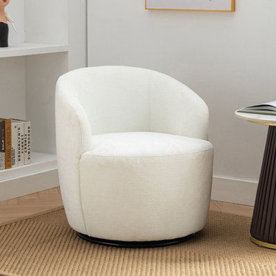 Genece Upholstered Swivel Accent Chair