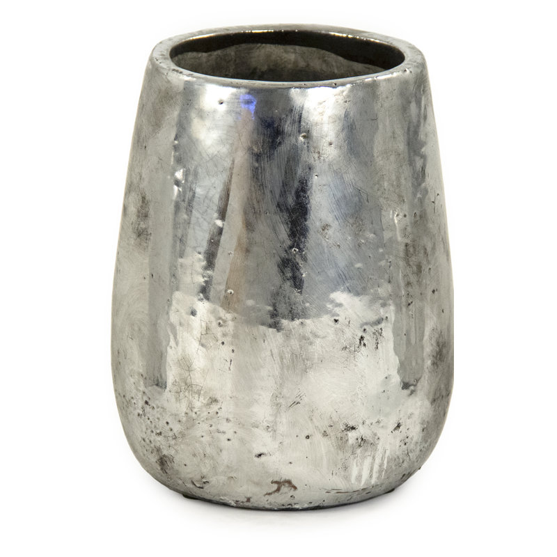 Doe Metal Table Vase, 10.75" H x 8.5" W x 8.5" D