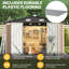 10 x 12 pi Remise de rangement extérieure avec plancher et portes doubles, brun