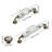 6-pack Cabinet Handles, Ceramic Drawer Pulls For Wardrobe, Kitchen Cabinets, And Dressers, Hardware Knobs, White With Green Leaf
