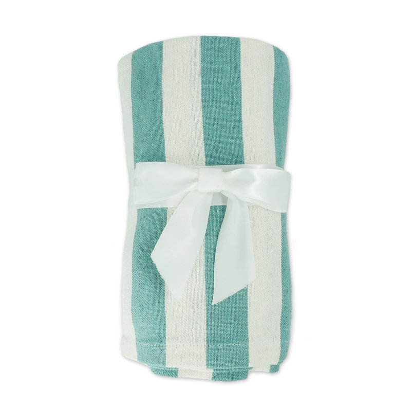 Hand Woven Throw Blanket, Blue
