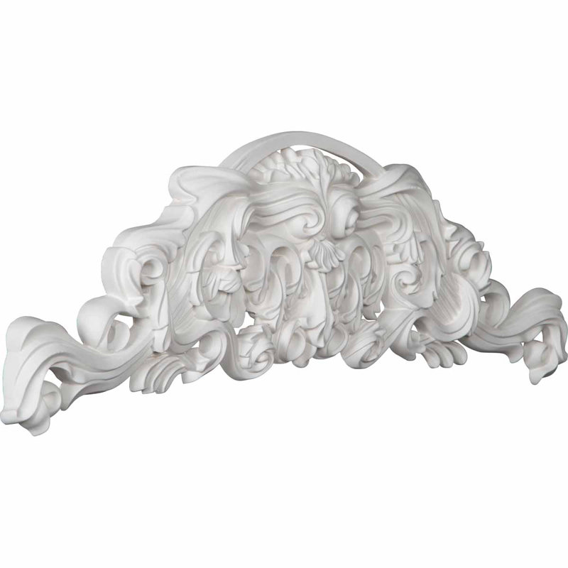 Emily 10.25'' H x 34.25'' W x 2'' D Urethane Onlay Scroll
