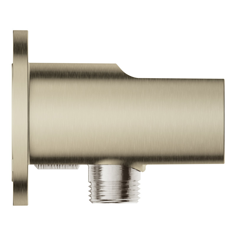 Tempesta Wall Union with Hand Shower Holder, Brushed Nickel