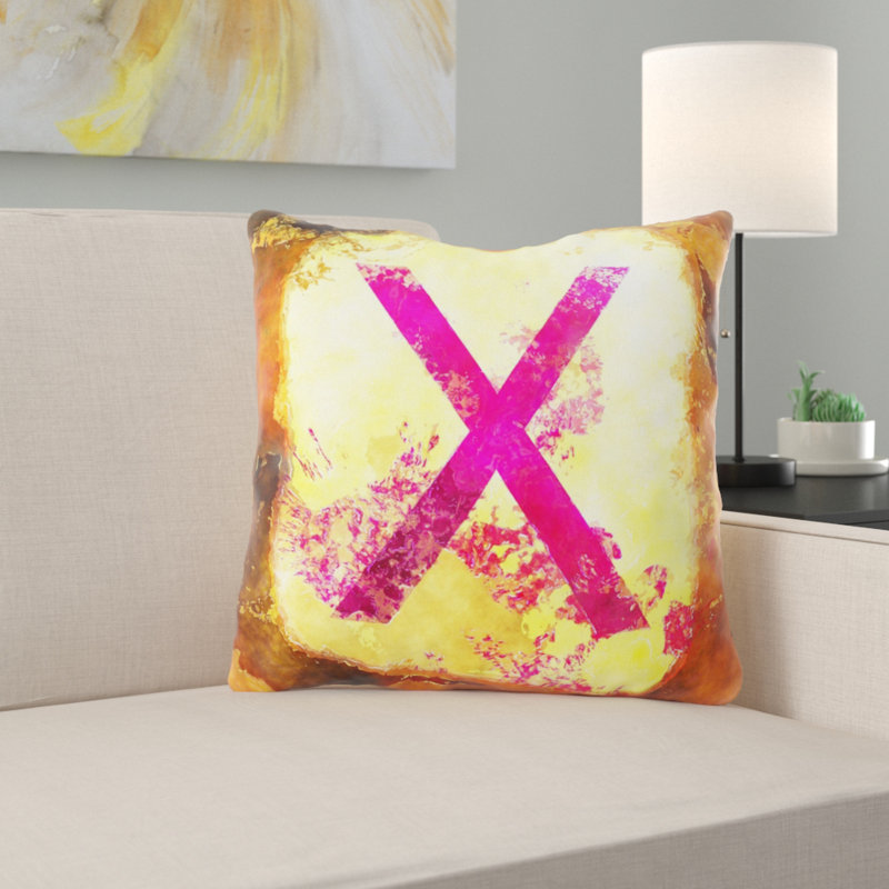 Housse de coussin d'extérieur carré Zanna, Microsuède, Intérieur