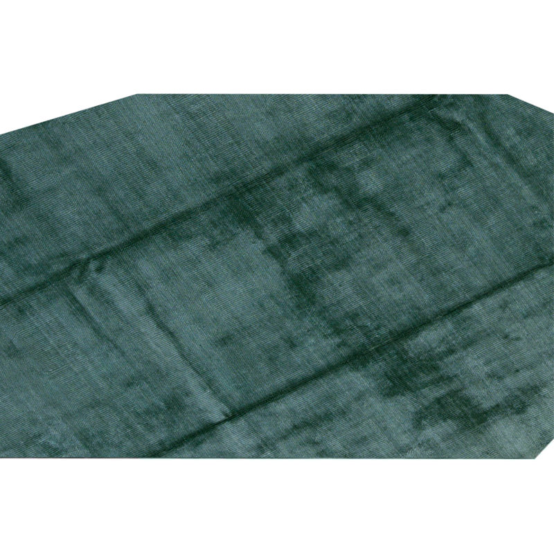 Hand Knotted Area Rug in Light Green