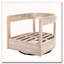 Fauteuil club d'extérieur pivotant en bois-770063738
