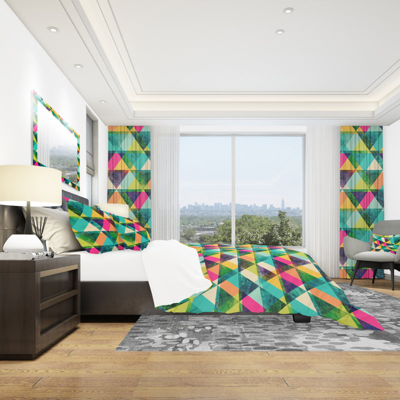 Ensemble de housse de couette moderne, Housse de couette très grand + 2 taies décoratives
