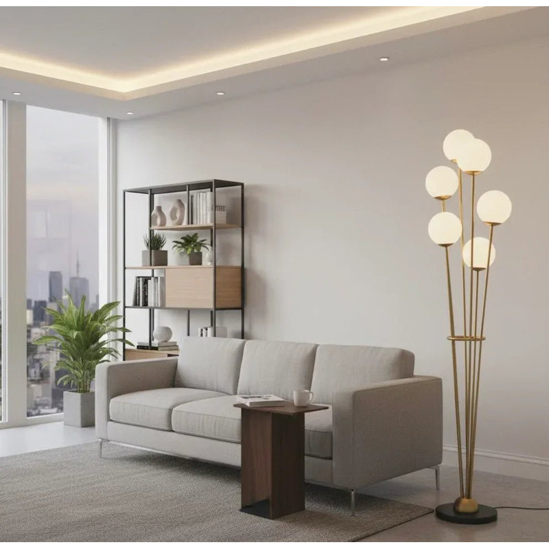 Aurora Bloom 5-Globe Floor Lamp