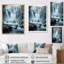 «Grey White Waterfall Frozen Symphony I», reproduction d'art sur toile-1852237666-1852237678