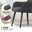 Chaise d'appoint rembourrée Khysen, fauteuil de lecture moderne avec pieds en métal-1196123282