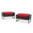 Sameko 2 - Person Patio Conversation Set with Sunbrella® Cushions-31968838-31968839