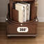 Bibliothèque standard en bois massif Nut-Brown-256717888