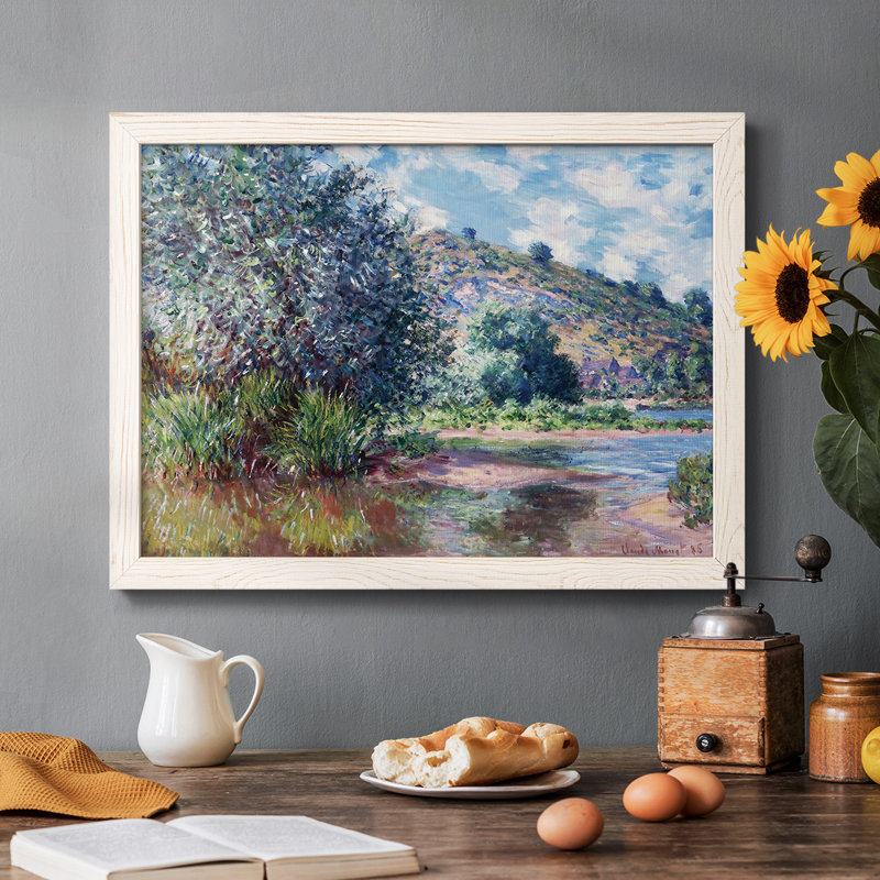 Paysage au port - Reproduction de photo sur toile, Blanc, H 14 po x l 20 po x P 1,5 po