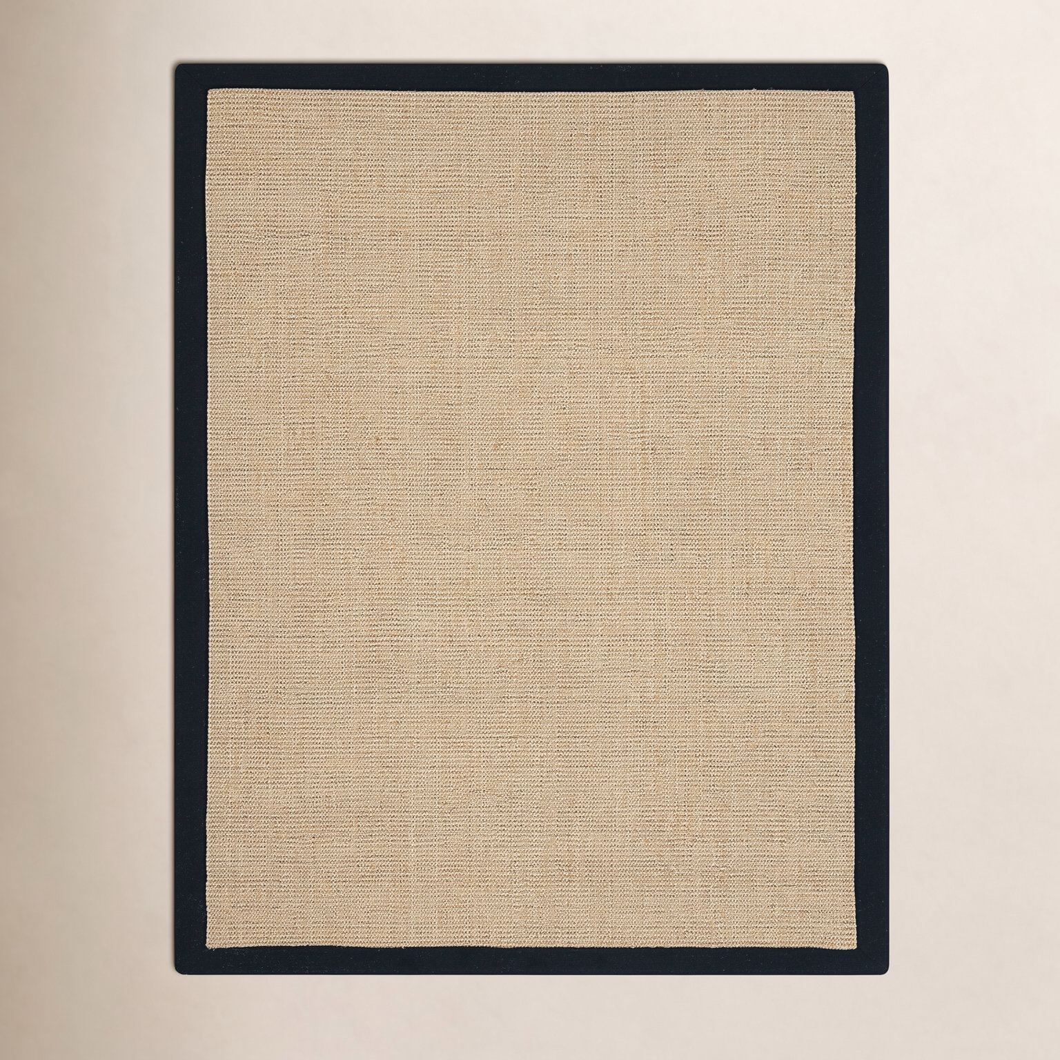Maize Black Jute Rug, Rectangle 9' x 12'