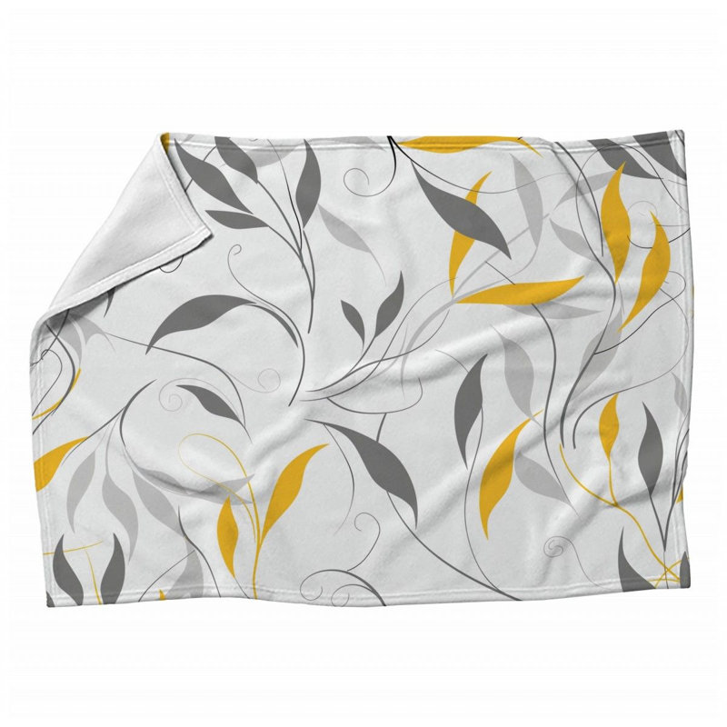 Plain Weave Muslin Machine Printed Throw Blanket, 80" L x 60" W