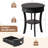 2-tier Side End Sofa Table Round Nightstand For Bedroom Living Room Black