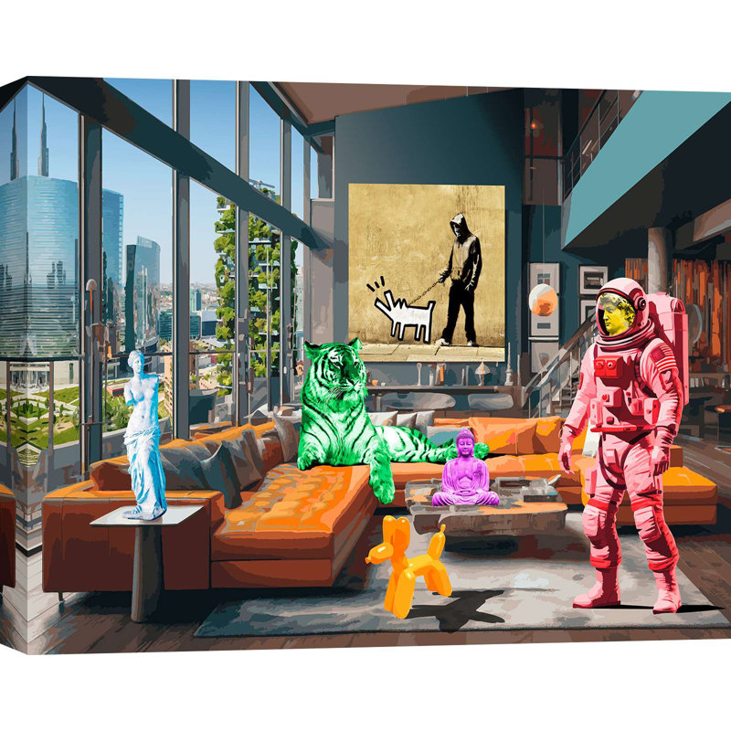Wrapped Canvas Print: Gerard Madau, Surrealofts: Milan, 70cm H x 100cm W