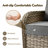 7-Seat All-Weather Outdoor Wicker Patio Conversation Furniture Set With Expandable Fire Pit Table-1896857829