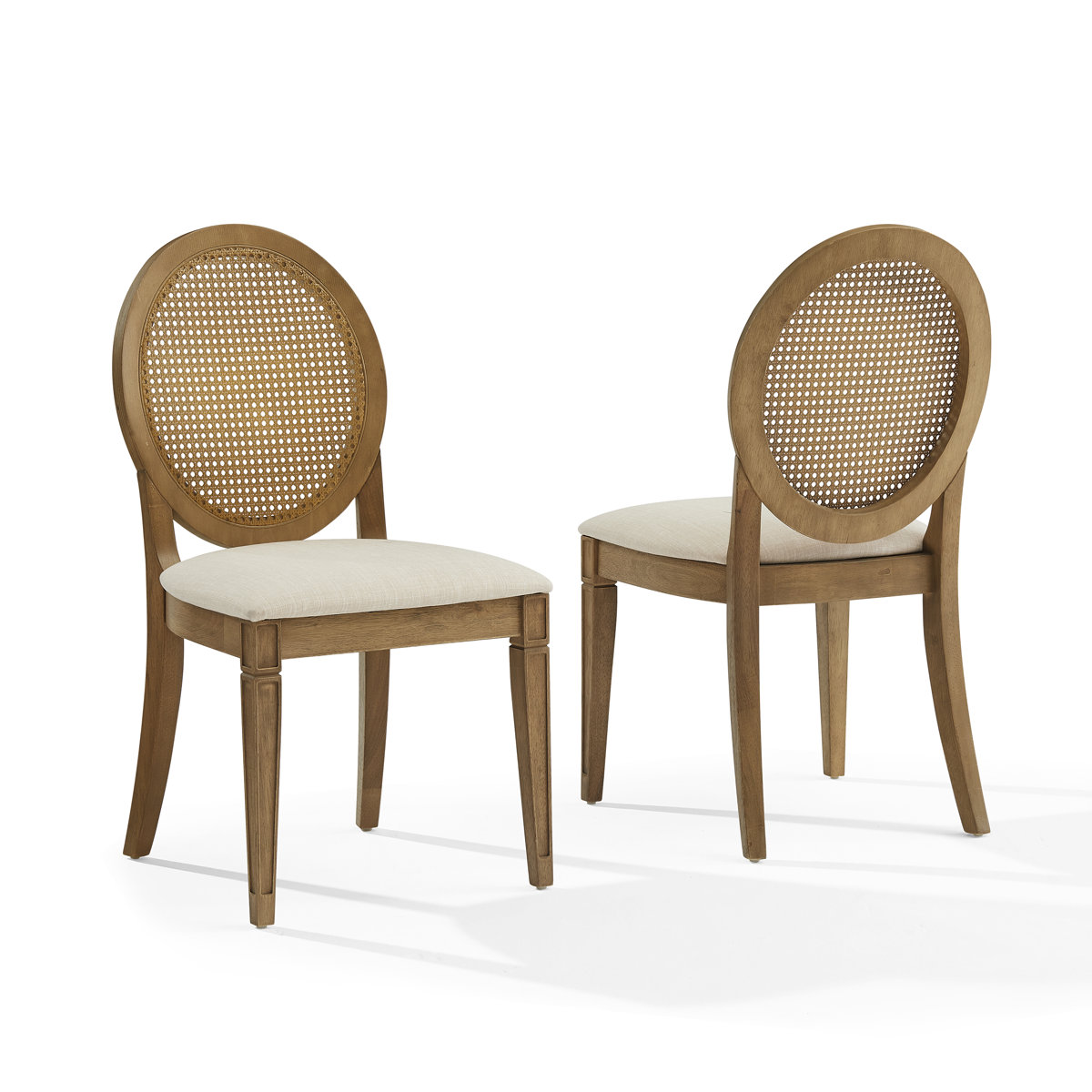 Cane-Back Dining Chairs (Set of 2)