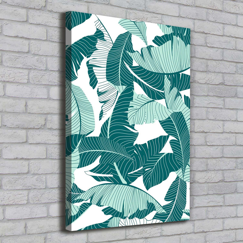 Tropical Leaves - Wrapped Canvas Print