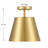 Oneeda 1-Light Ceiling Light in Natural Brass-1480708666