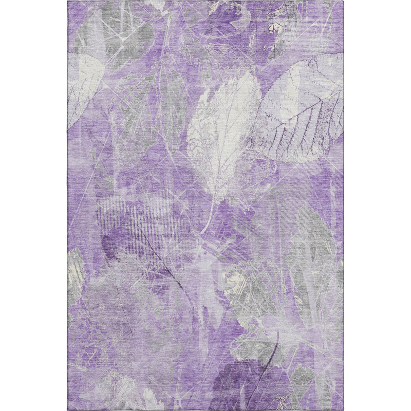 Tapis floral de qualité supérieure lavable à la machine Chelston AMF1850, Rectangle 2 pi 6 po x 3 pi 10 po