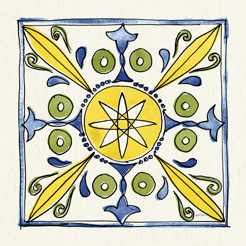 Citron Tiles IV, H 30 po x l 30 po