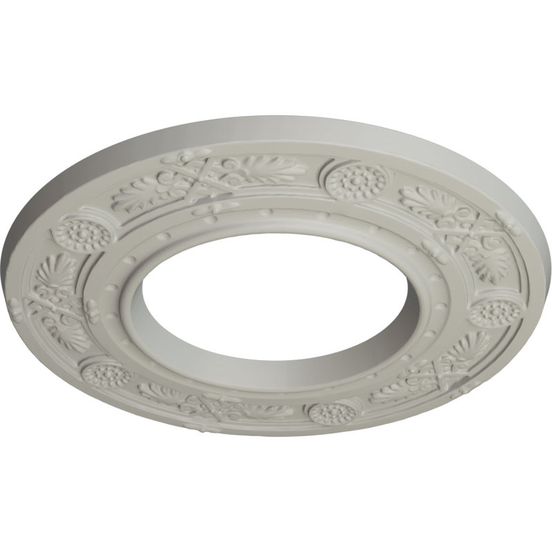 Médaillon de plafond H 8 po x l 8 po x P 0,5 po Daniela, Pot de crème