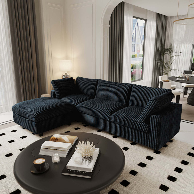 Canapé modulaire en L 4 po Pixel